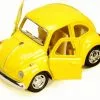 1967 Volkswagen Classic Beetle, Yellow - Kinsmart 4026D - 3.75Diecast Car (New, But NO BOX)