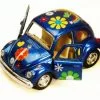 1967 Volkswagen Classic Beetle W/Decals, Blue - Kinsmart 4026DF - 3.75Diecast Car (New, But NO BOX)
