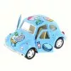 1967 Volkswagen Classic Beetle With Decals, Blue - Kinsmart 4026DYF - 4 Inch Diecast Model Toy Car