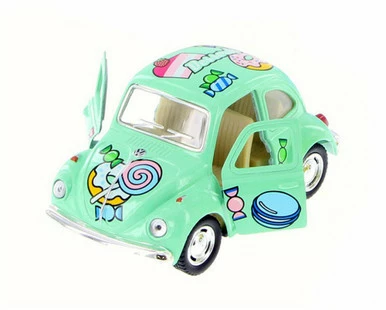 1967 Volkswagen Classic Beetle With Decals, Green - Kinsmart 4026DYF - 4 Inch Diecast Car 3 1967 Volkswagen Classic Beetle With Decals, Green - Kinsmart 4026DYF - 4 Inch Diecast Car