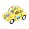 Kinsmart 1967 Volkswagen Classic Beetle With Decals, Yellow - 4026DYF - 4 Inch Diecast Model Toy Car