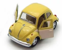 1967 Volkswagen Classic Beetle, Yellow - Kinsmart 4026DC - 3.75Diecast Car (New, But NO BOX)