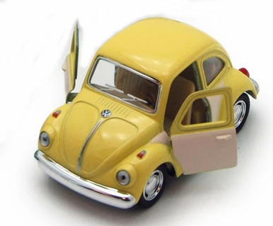 1967 Volkswagen Classic Beetle, Yellow - Kinsmart 4026DC - 3.75Diecast Car (New, But NO BOX) 3 1967 Volkswagen Classic Beetle, Yellow - Kinsmart 4026DC - 3.75Diecast Car (New, But NO BOX)