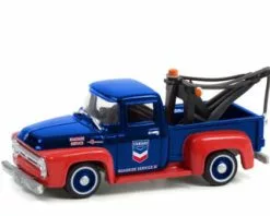 Greenlight Standard Oil 1954 Ford F-100 Towwith Drop-in Tow Hook 41130A/48 1/64 Scale Diecast Model Toy Car