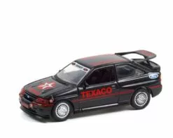 Texaco 1995 Ford Escort RS Cosworth, Black - Greenlight 41130D/48 - 1/64 Scale Diecast Model Toy Car