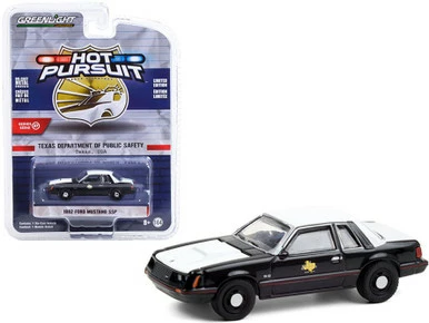 ModelToyCars Texas Dept Of Public Safety 1982 Ford Mustang SSP, Black - Greenlight 42950A, 1/64 Diecast Car 3 ModelToyCars Texas Dept Of Public Safety 1982 Ford Mustang SSP, Black - Greenlight 42950A, 1/64 Diecast Car