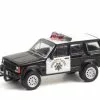 California Highway Patrol 1993 Jeep Cherokee , Black & White - Greenlight 42960B - 1/64 Diecast Car