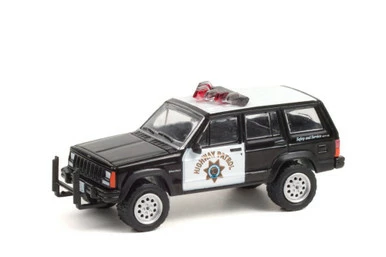 California Highway Patrol 1993 Jeep Cherokee , Black & White - Greenlight 42960B - 1/64 Diecast Car 3 California Highway Patrol 1993 Jeep Cherokee , Black & White - Greenlight 42960B - 1/64 Diecast Car