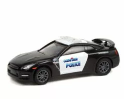 Oceanside Police California 2015 Nissan GT-R, Black & White - Greenlight 42960D - 1/64 Diecast Car