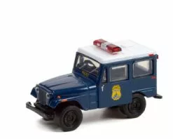 Greenlight Indianapolis Metropolitan PD 1974 Jeep DJ-5, Dark 42980A/48 1/64 Scale Diecast Model Toy Car