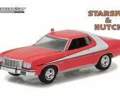 1976 Ford Gran Torino Starsky And Hutch, Red - Greenlight 44780A/48 - 1/64 Scale Diecast Car