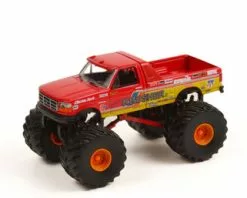 1993 Ford F-250 Monster Truck, Krimson Krusher II - Greenlight 49100F 1/64 Scale Diecast Car