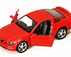 2006 Ford Mustang GT, Red - Kinsmart 5091D - 1/38 Scale Diecast Car (Brand New, But NOT IN BOX)
