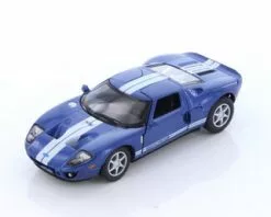 Ford GT Hard Top, Blue - Kinsmart 5092D - 1/36 Scale Diecast Model Toy Car