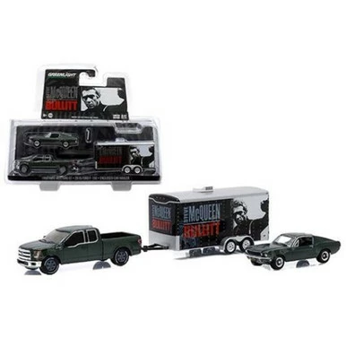 2015 And 1968 Ford F-150 And Mustang GT, Steve McQueen - Greenlight 51007 - 1/64 Scale Diecast Car 3 2015 And 1968 Ford F-150 And Mustang GT, Steve McQueen - Greenlight 51007 - 1/64 Scale Diecast Car