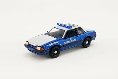 Greenlight Georgia State Patrol 1989 Ford Mustang SSPand White - 51408 - 1/64 Scale Diecast Model Toy Car 3 Greenlight Georgia State Patrol 1989 Ford Mustang SSPand White - 51408 - 1/64 Scale Diecast Model Toy Car