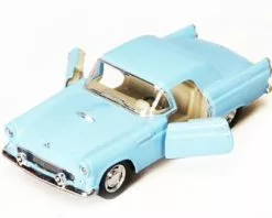 1955 Ford Thunderbird, Blue - Kinsmart 5319D - 1/36 Scale Diecast Car (Brand New, But NOT IN BOX)