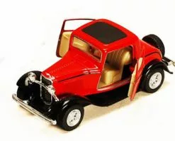 1932 Ford 3-Window Coupe, Red - Kinsmart 5332D - 1/34 Scale Diecast Car (Brand New, But NOT IN BOX)