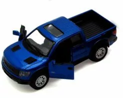 2013 Ford F-150 SVT Raptor SuperCrew Pickup Truck, Blue - Kinsmart 5365D - 1/46 Scale Diecast Model Toy Car (Brand New, But NOT IN BOX)