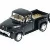 1956 Ford F-100 Pickup Truck, Black - Kinsmart 5385D - 1/38 Diecast Car (Brand New, But NOT IN BOX)