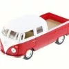 Kinsmart 1963 Volkswagen Bus Dbl Cab- 5387D - 1/34 Scale Diecast Model Toy Car (Brand New, But NOT IN BOX) -Diecast Cars Store 5387D KIT RED 1963 VW Bus Double Cab Pickup 134 Diecast Model Toy Car closed az 02 73095.1610382018.386.513