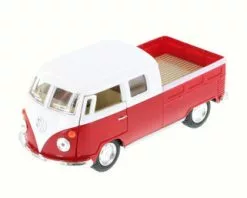 Kinsmart 1963 Volkswagen Bus Dbl Cab- 5387D - 1/34 Scale Diecast Model Toy Car (Brand New, But NOT IN BOX)