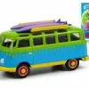 Greenlight 1964 Volkswagen Samba Bus With Two S - Surf's Up Chuck 54050B/48 - 1/64 Scale Diecast Model Toy Car -Diecast Cars Store 54050b gl green 1964 volkswagen samba bus with two surfboards surf2527s up chuck diecast toy car 1 65699.1621025270.386.513