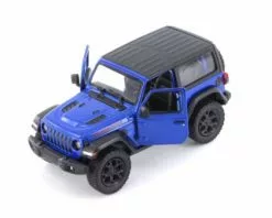 2018 Jeep Wrangler Rubion, Blue - Kinsmart 5412DAB - 1/34 Scale Diecast Model Toy Car