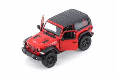 2018 Jeep Wrangler Rubion, Red - Kinsmart 5412DAB - 1/34 Scale Diecast Model Toy Car 3 2018 Jeep Wrangler Rubion, Red - Kinsmart 5412DAB - 1/34 Scale Diecast Model Toy Car