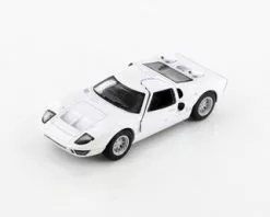 1966 Ford GT40 MKII, White - Kinsmart 5427D - 1/38 Scale Diecast Model Toy Car