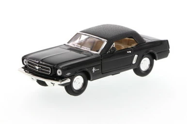 Showcasts 1965 Ford Mustang Soft Top, Black - Superior 5719 - 1/34 Scale Diecast Model Car 3 Showcasts 1965 Ford Mustang Soft Top, Black - Superior 5719 - 1/34 Scale Diecast Model Car