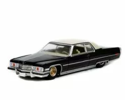 1973 Cadillac Coupe DeVille, Black And Cream - Greenlight 63010E/48 - 1/64 Scale Diecast Car