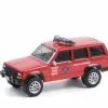 Reno Fire Department (Nevada) 1990 Jeep Cherokee, Red - Greenlight 67010D/48 - 1/64 Diecast Car -Diecast Cars Store 67010D 48 GL Fire 2526 Rescue Series 1 164 1 63813.1644508535.386.513