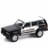 2000 Jeep Cherokee, Black And White - Greenlight 67020D/48 - 1/64 Scale Diecast Model Toy Car -Diecast Cars Store 67020D 48 GL Fire 2526 Rescue Series 2 164 1 32254.1652393064.386.513