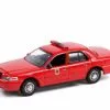 2001 Ford Crown Victoria Interceptor, Red - Greenlight 67020E/48 - 1/64 Scale Diecast Model Toy Car -Diecast Cars Store 67020E 48 GL Fire 2526 Rescue Series 2 164 1 85721.1652393033.386.513