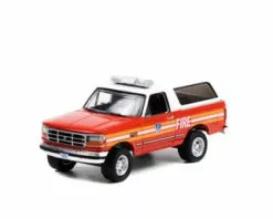 1996 Ford Bronco, Red - Greenlight 67030E/48 - 1/64 Scale Diecast Model Toy Car