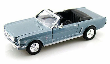 Motor Max 1964 Ford Mustang Convertible, Blue - Showcasts 73212 - 1/24 Scale Diecast Model Toy Car 3 Motor Max 1964 Ford Mustang Convertible, Blue - Showcasts 73212 - 1/24 Scale Diecast Model Toy Car