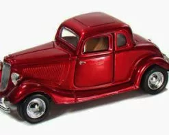 Motor Max 1934 Ford Coupe, Red - Showcasts 73217 - 1/24 Scale Diecast Model Car (Brand New, But NOT IN BOX)