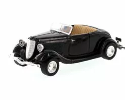 Motor Max 1934 Ford Coupe Convertible, Black - Motormax 73218 - 1/24 Scale Diecast Model Car