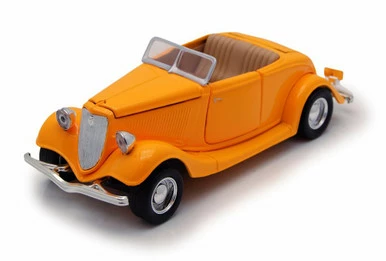 Motor Max 1934 Ford Coupe Convertible, Yellow - Motormax Premium American 73218 - 1/24 Scale Diecast Model Car 3 Motor Max 1934 Ford Coupe Convertible, Yellow - Motormax Premium American 73218 - 1/24 Scale Diecast Model Car