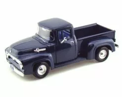 Motor Max 1956 Ford Pick Up Truck, Blue - Motormax 73235 - 1/24 Scale Diecast Model Car