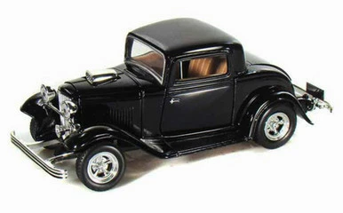 Motor Max 1932 Ford Coupe Classic Oldies Car, Black - Showcasts 73251 - 1/24 Diecast Car (New, But NO BOX) 3 Motor Max 1932 Ford Coupe Classic Oldies Car, Black - Showcasts 73251 - 1/24 Diecast Car (New, But NO BOX)