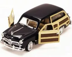 1949 Ford Woody Wagon, Midnight Blue - Motor Max 73260W - 1/24 Scale Diecast Model Toy Car