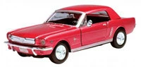 Motor Max 1964 1/2 Ford Mustang, Red - Showcasts 73273 - 1/24 Scale Diecast Model Toy Car