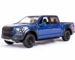 2017 Ford F-150 Raptor Pickup, Blue - Motor Max 79344AC/LBU - 1/27 Scale Diecast Car