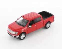 2019 Ford F-150 Lariat Crew Cab Pickup Truck, Red - Showcasts 79363/16D - 1/27 Scale Diecast Car