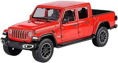 2021 Jeep Gladiator Overland (Hard Top), Red - Motor Max 79365R - 1/27 Scale Diecast Model Toy Car 3 2021 Jeep Gladiator Overland (Hard Top), Red - Motor Max 79365R - 1/27 Scale Diecast Model Toy Car