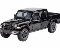 2021 Jeep Gladiator Rubicon (Hard Top), Black - Motor Max 79368BK - 1/27 Scale Diecast Model Toy Car