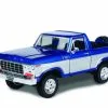 1978 Ford Bronco Ranger XLT W/ Spare Tire, Blue - Motor Max 79372 - 1/24 Scale Diecast Car -Diecast Cars Store 79372wbu mmt blue 1978 ford bronco ranger xlt 2528open top2529 with spare tire diecast toy car 1 64173.1661868776.386.513
