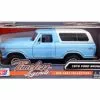 1978 Ford Bronco Custom, Light Blue - Motor Max 79373WBU - 1/24 Scale Diecast Model Toy Car -Diecast Cars Store 79373wbu mmt blue 1978 ford bronco custom diecast toy car 1 26346.1661868772.386.513